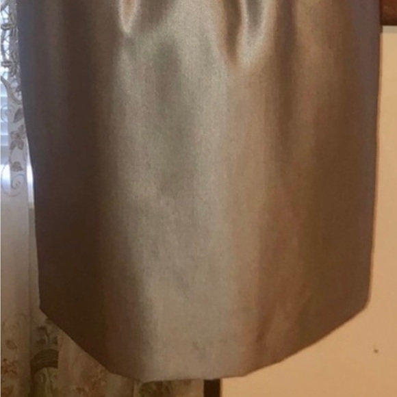 ✅🆕Calvin Klein🤎 gray satin dress - Picture 3 of 8